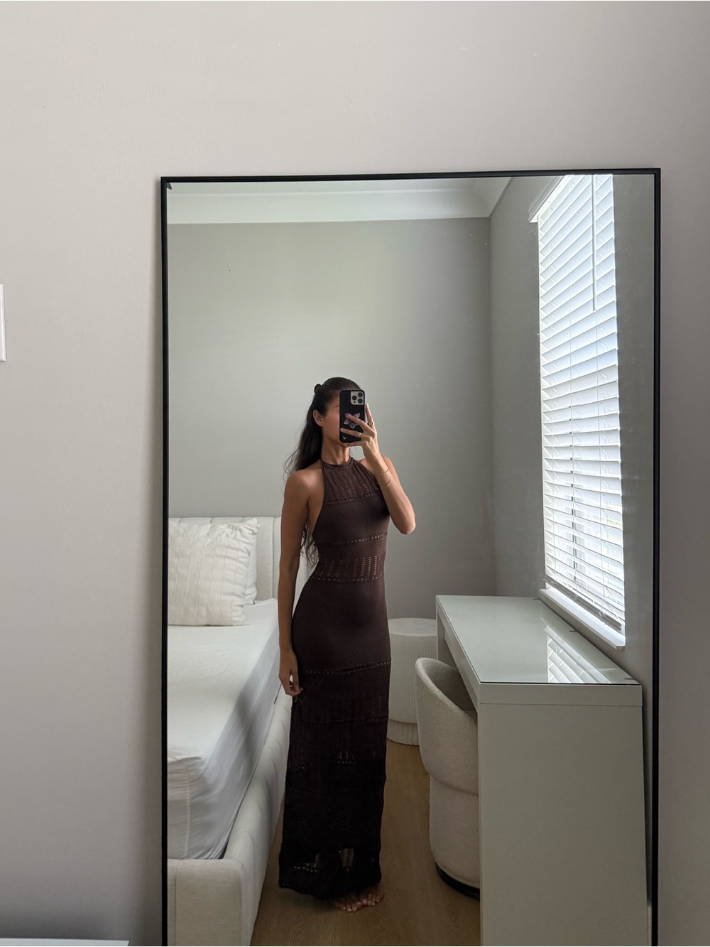 Away that day halter maxi dress